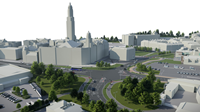 Greenock central redevelopment project artist's impression.